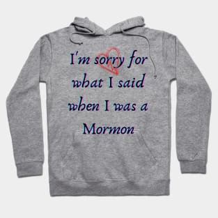 I'm Sorry for What I Said When I was Mormon Hoodie